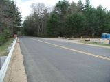 The entrance to the Mansfield Hollow Lake boat launch.