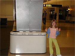 Seattle Airport Recycling Bins