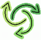 Chasing Arrows Green