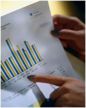 Hands Holding Bar Graph